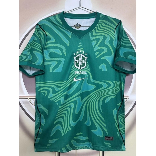26/27 Brazil Goalkeeper Green Fans Soccer Jersey