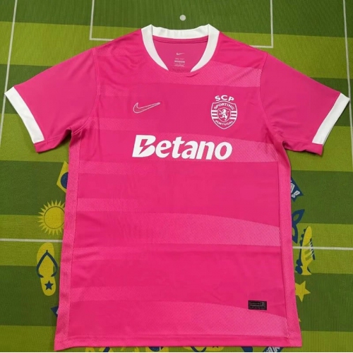 26/27 Sporting Lisbon Pink Fans Soccer Jersey