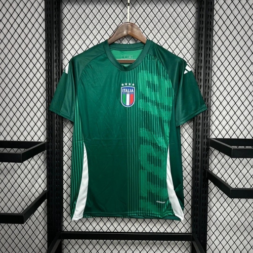 2024 Ltaly Training Uniform Green Soccer Shirt