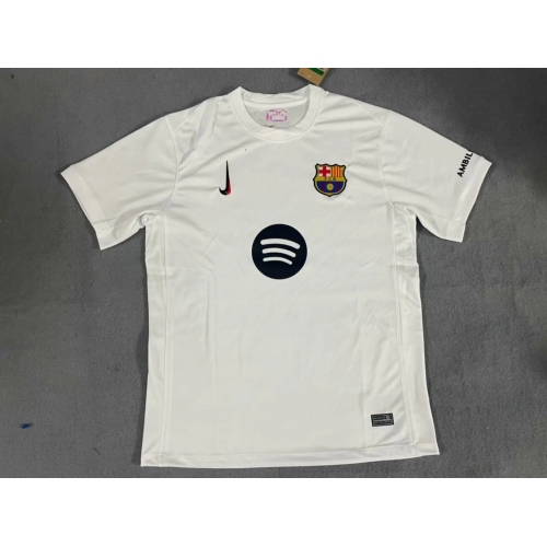 2024/2025 Barcelona Training Suit White Football Shirt