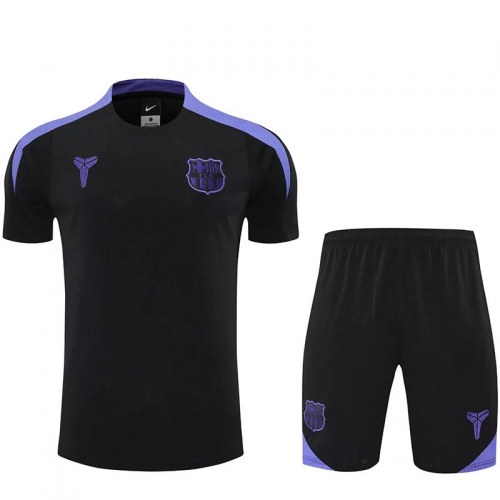 25/26 BAR Black & Purple Training Short Suit (肩膀紫色）