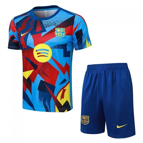25/26 BAR Light Blue Inkjet Training Short Suit#D25253