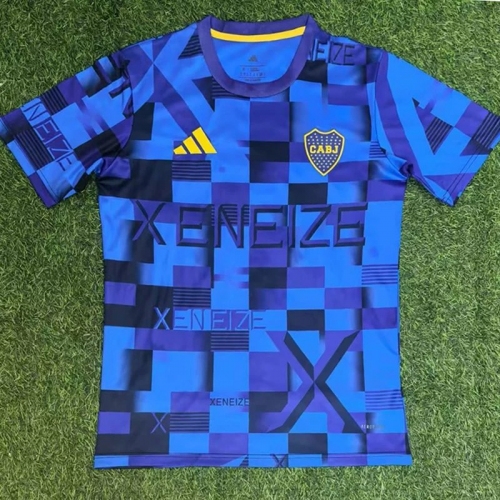 25/26 Boca Juniors pre-match Blue Training Shirts