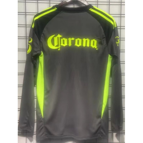 25/26 Club America Ｇoalkeeper Black Long Sleeve Fans Soccer Jersey