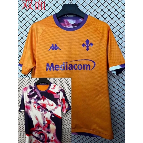 25/26 Fiorentina fourth double-sided Fans Soccer Jersey#双面