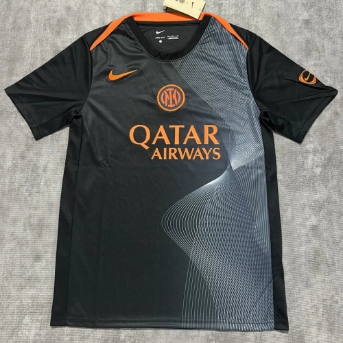 25/26 INT Black Pre Ｍatch Training shirt