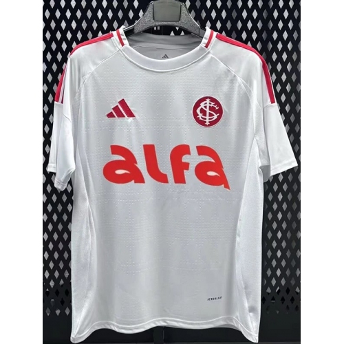 25/26 Internacional Away Fans Soccer Jersey(胸前带广告）