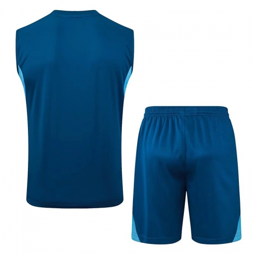 25/26 JUV Blue Tank top and shorts suit#D2577