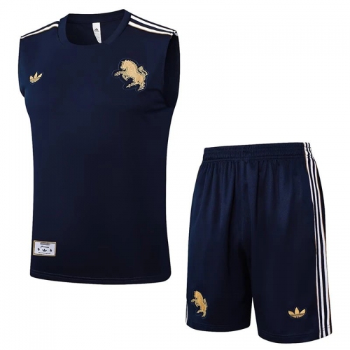 25/26 JUV Royal Blue Tank top and shorts suit#D2518