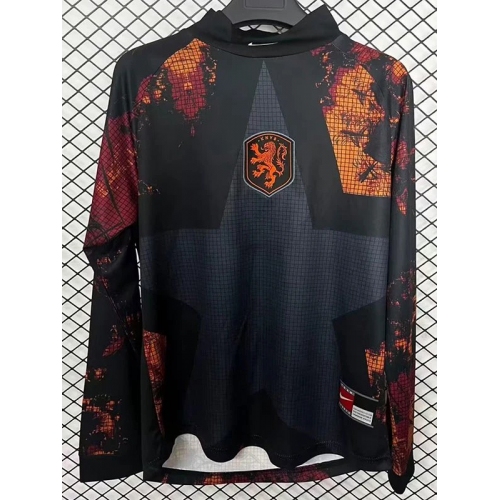25/26 Netherlands Hollywood Long Sleeve Fans Soccer Jersey