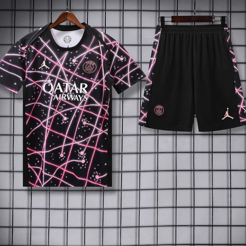 25/26 PSG Black network Training Short Suit