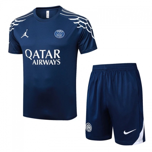 25/26 PSG Edition Royal Blue inkjet Training Short Suit #D25186