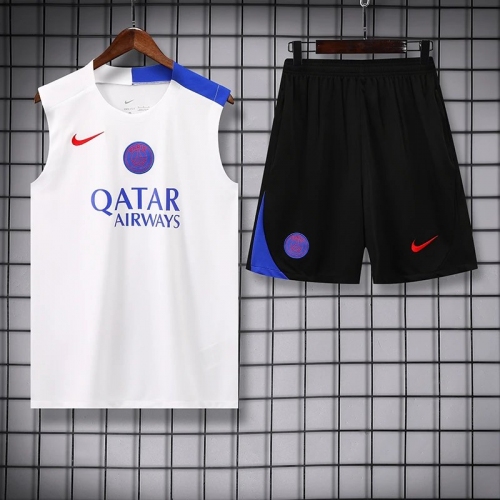 25/26 PSG White Tank top and shorts suit