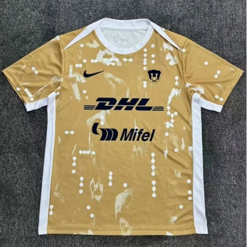 25/26 Pumas UNAM Yellow Training shirts