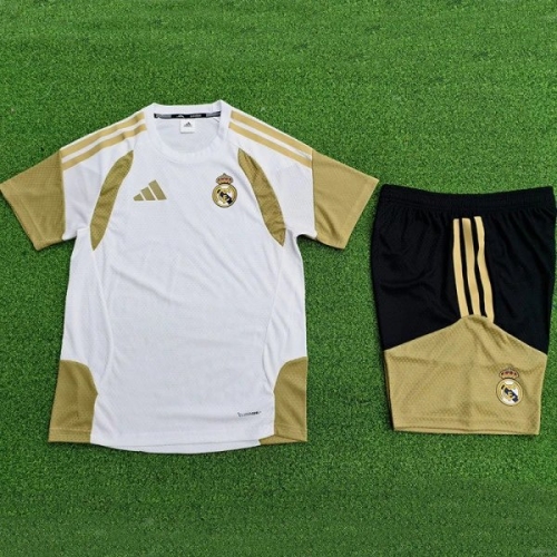 25/26 RMA Ｗhite Yellow Player Version Training Short Suit球员版