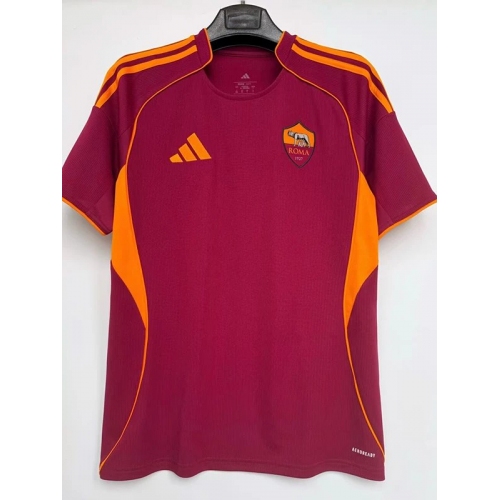 25/26 Roma Home Fans Soccer Jersey