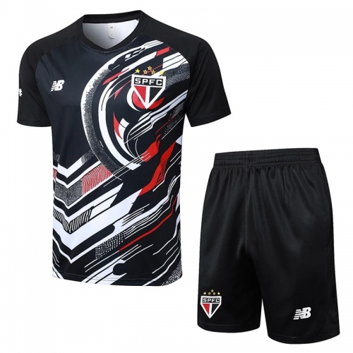 25/26 Sao Paulo FC Black inkjet Training Short Suit#D25162