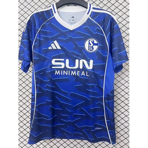 25/26 Schalke 04 Home Fans Soccer Jersey