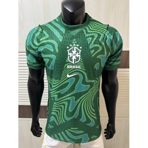 26/27 Brazil Goalkeeper Green Player Version Soccer Jersey