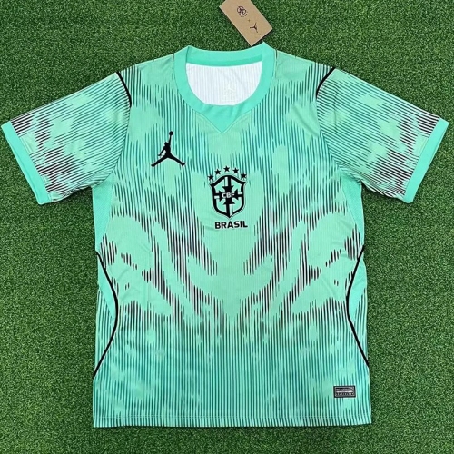 26/27 Brazil Goalkeeper Light Blue Fans Soccer Jersey