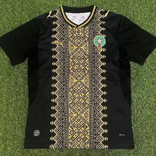 26/27 Morocco Black Fans Soccer Jersey