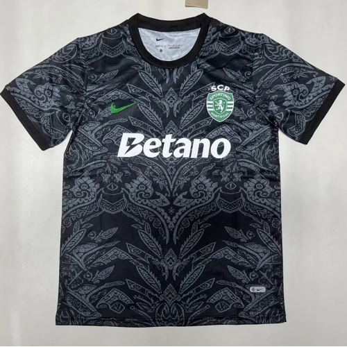 26/27 Sporting Lisbon Black Fans Soccer Jersey