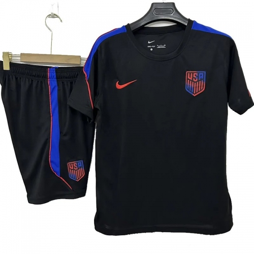 26/27 USA Black Training Short Suit
