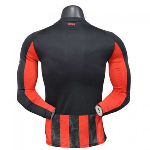 AC Milan 25-26 home long sleeved football shirt-Player version