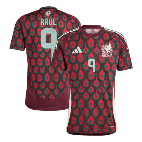 RA&Uacute;L #9 Mexico Home Soccer Jersey Copa America