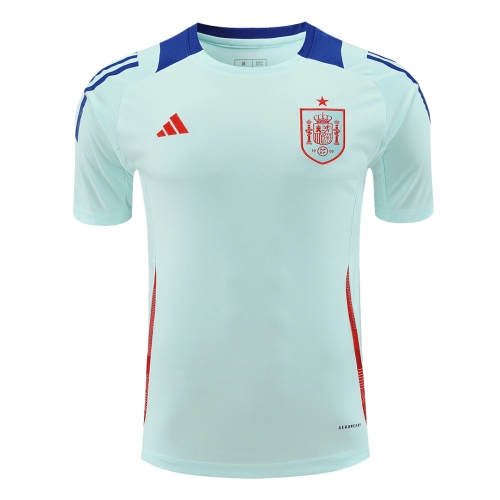 Spain Pre-Match Soccer Jersey EURO Blue