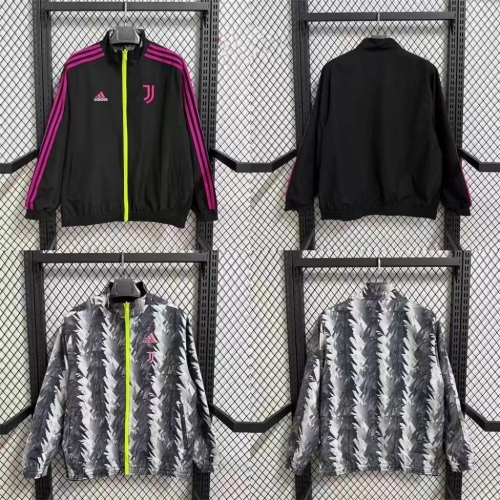 2025/2026 Juventus Double-Sided Windbreaker Black Football Shirt