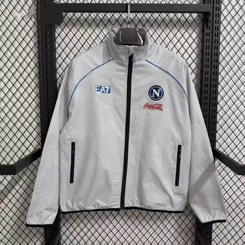 2025/2026 Napoli Windbreaker Grey Football Jersey