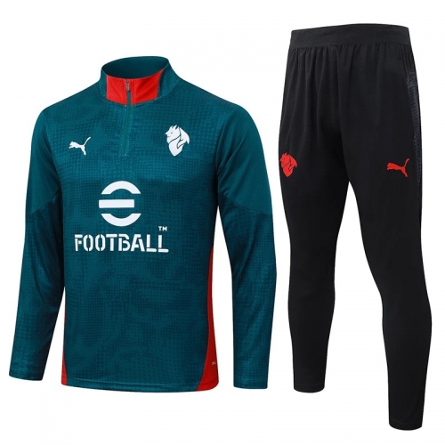 25/26 ACM Deep Green inkjet Half Pull Tracksuit #B25144 (半拉链)