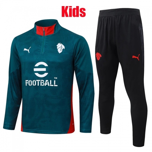 25/26 ACM Deep Green inkjet Kids Half Pull Tracksuit #E25221 (半拉链)
