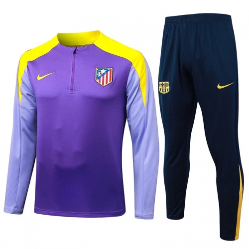 25/26 ATM Purple Half Pull Tracksuit#B2578 (半拉链)