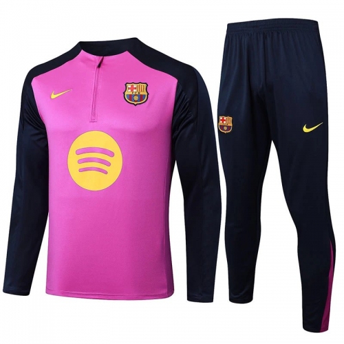 25/26 BAR Purple Half Pull Tracksuit #B2504 (半拉链)