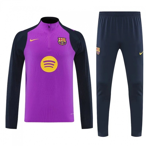 25/26 BAR Purple Player VersionHalf Pull Tracksuit 球员版