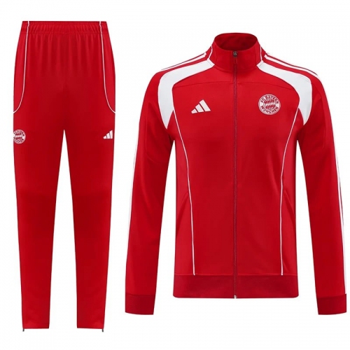 25/26 Bayern Red Jacket Tracksuit