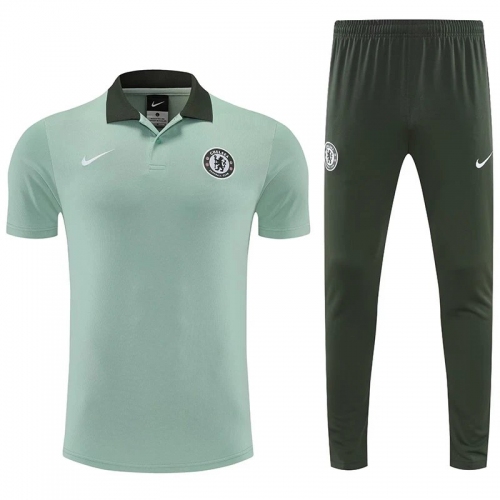 25/26 CHE Light Green polo shirts pants suit
