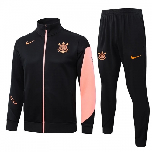 25/26 Corinthians Black Jacket Tracksuit #A25112