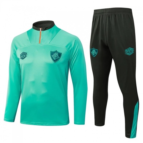 25/26 Fluminense Green Half Pull Tracksuit#B2594(半拉链)