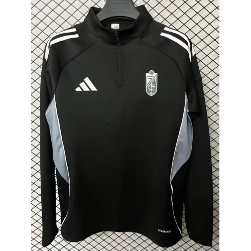 25/26 Granada Black Half Pull Tracksuit (半拉链)