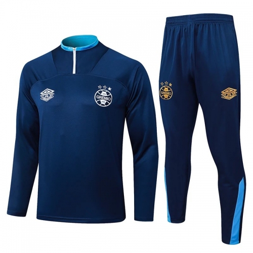 25/26 Gremio Dark Blue Half Pull Tracksuit #B25107 (半拉链)