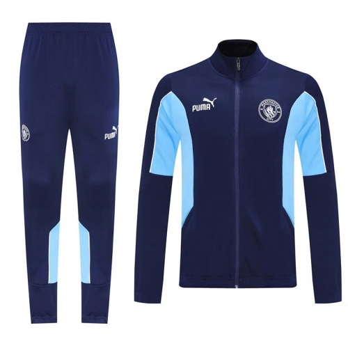 25/26 Man City Royal Blue Jacket Tracksuit#01