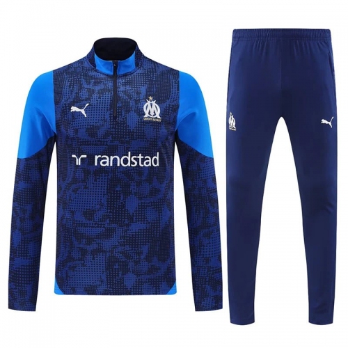 25/26 Marseille Royal Blue Half Pull Tracksuit (半拉链)