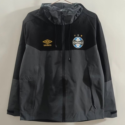 25/26 Mineiro New Edition Grey Thickened Assault Hooded Windbreaker