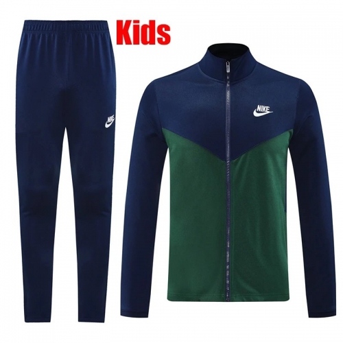 25/26 NJ Blue & Green Kids Jacket Tracksuit#NJ12
