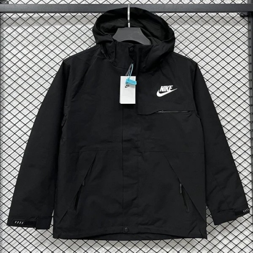25/26 NK Black Thin Assault Hooded Windbreaker #H001