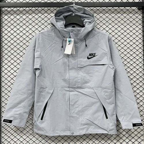 25/26 NK Grey Thin Assault Hooded Windbreaker #H001