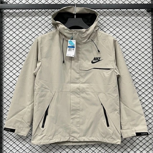 25/26 NK Khaki Thin Assault Hooded Windbreaker #H001